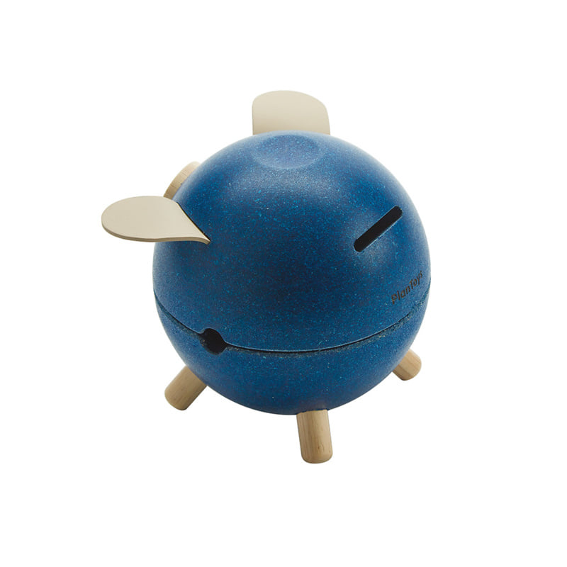ชุดของเล่นไม้ PLANTOYS กระปุกออมสินหมู-สีน้ำเงิน สำหรับเด็กอายุ 3 ปีขึ้นไป_2