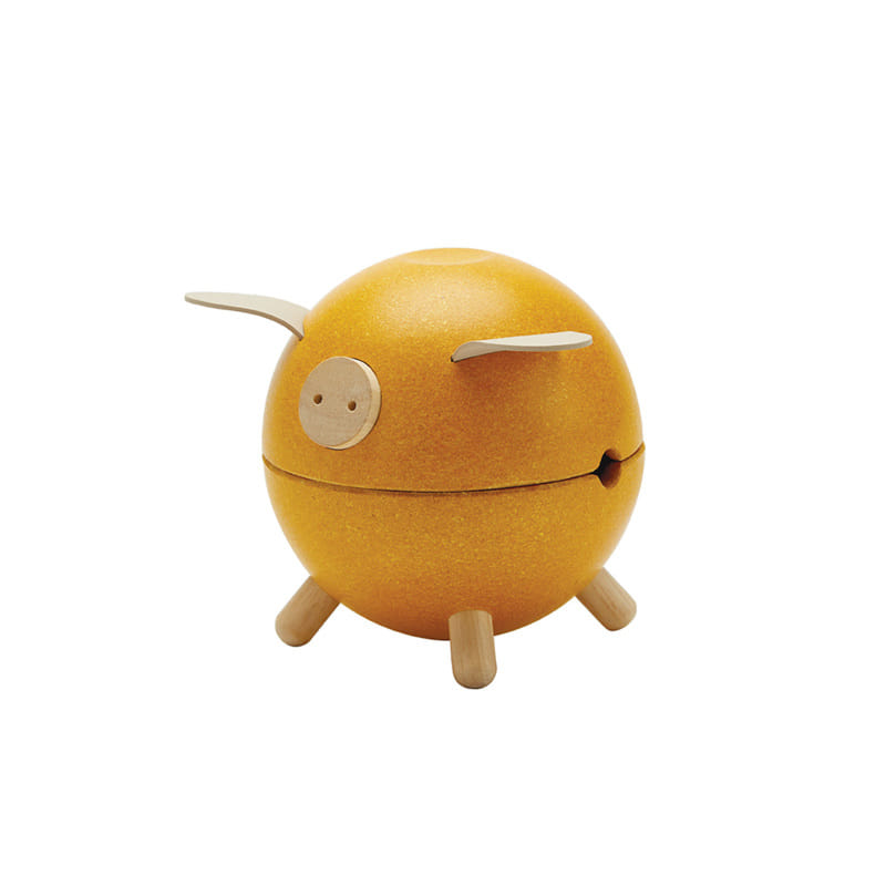 ชุดของเล่นไม้ PLANTOYS กระปุกออมสินหมู-สีเหลือง สำหรับเด็กอายุ 3 ปีขึ้นไป_0