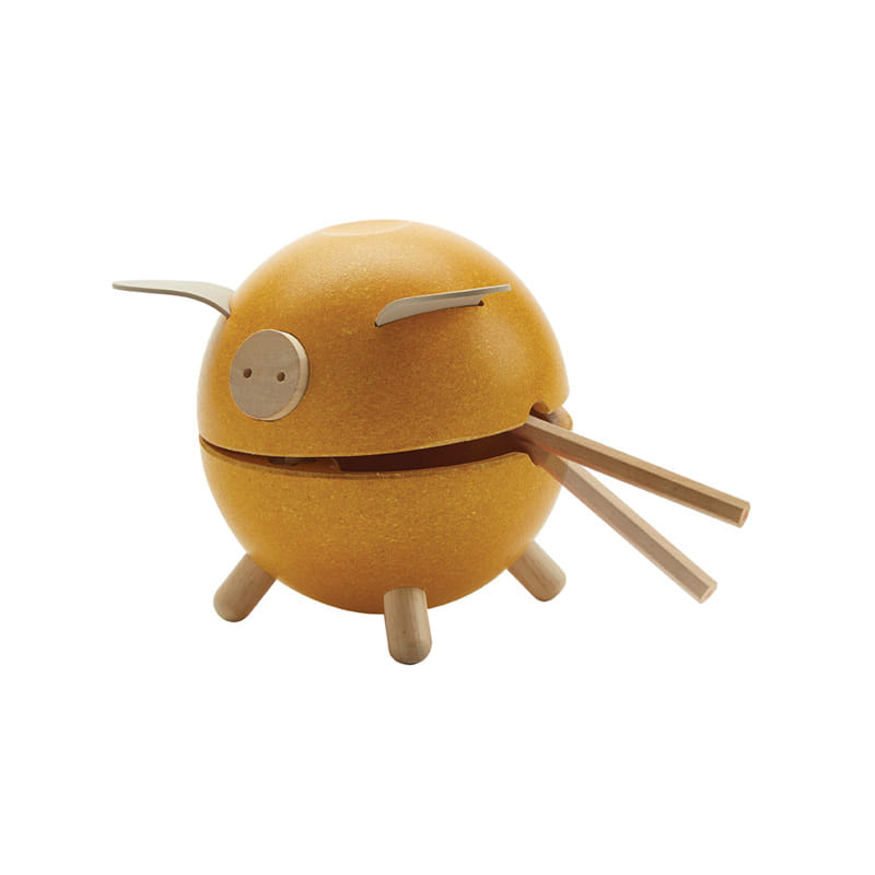 ชุดของเล่นไม้ PLANTOYS กระปุกออมสินหมู-สีเหลือง สำหรับเด็กอายุ 3 ปีขึ้นไป_3