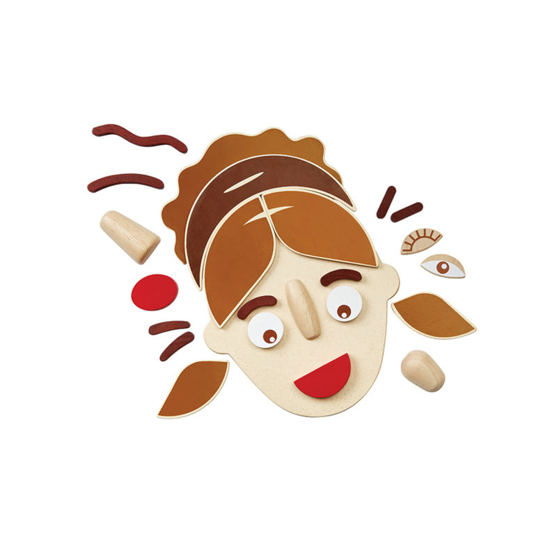 ชุดของเล่นไม้ PLANTOYS เกมสร้างหน้าสื่ออารมณ์ สำหรับเด็กอายุ  3-99 ปี_0