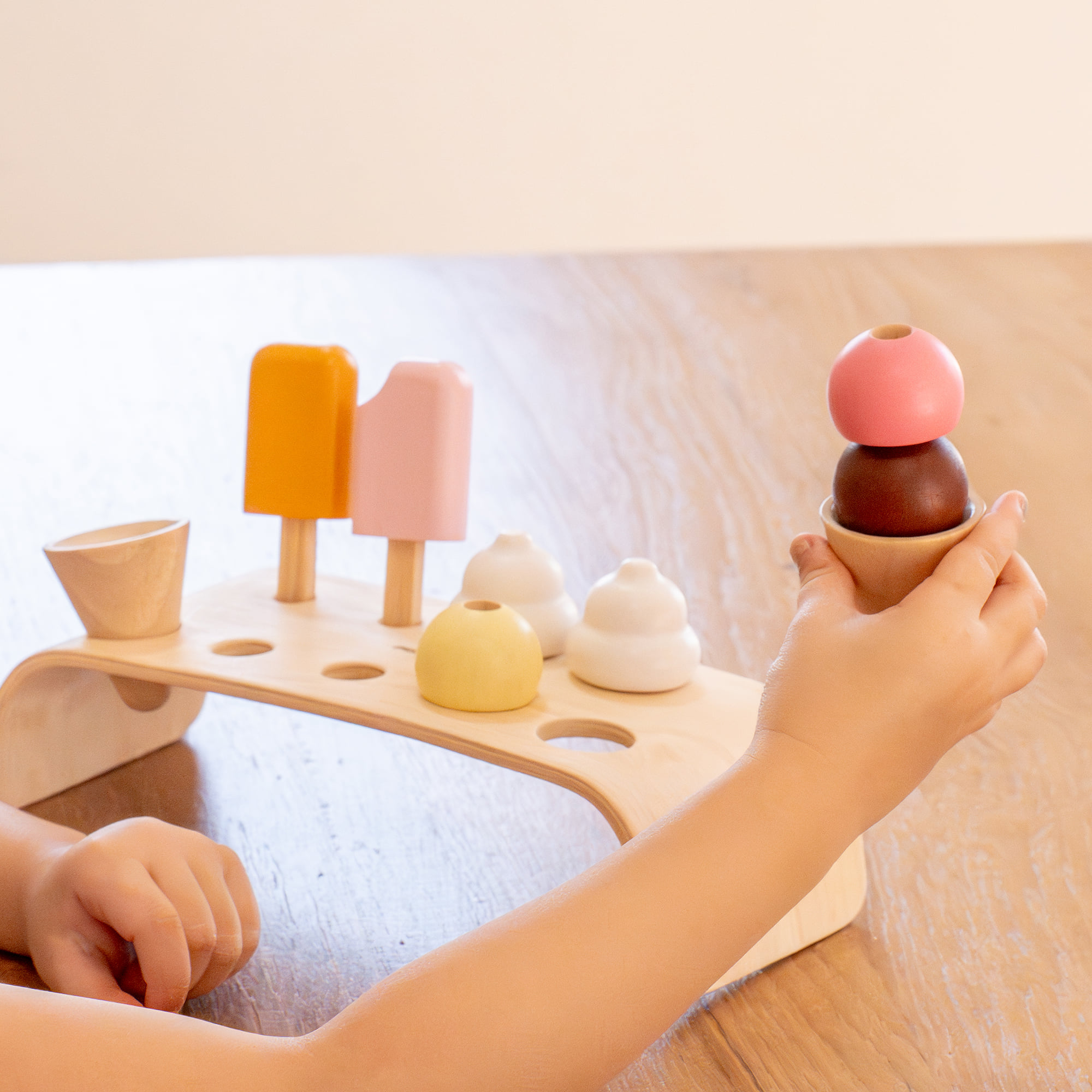 ชุดของเล่นไม้ PLANTOYS ชุดรวมไอศครีม สำหรับเด็กอายุ 3 ปีขึ้นไป_3