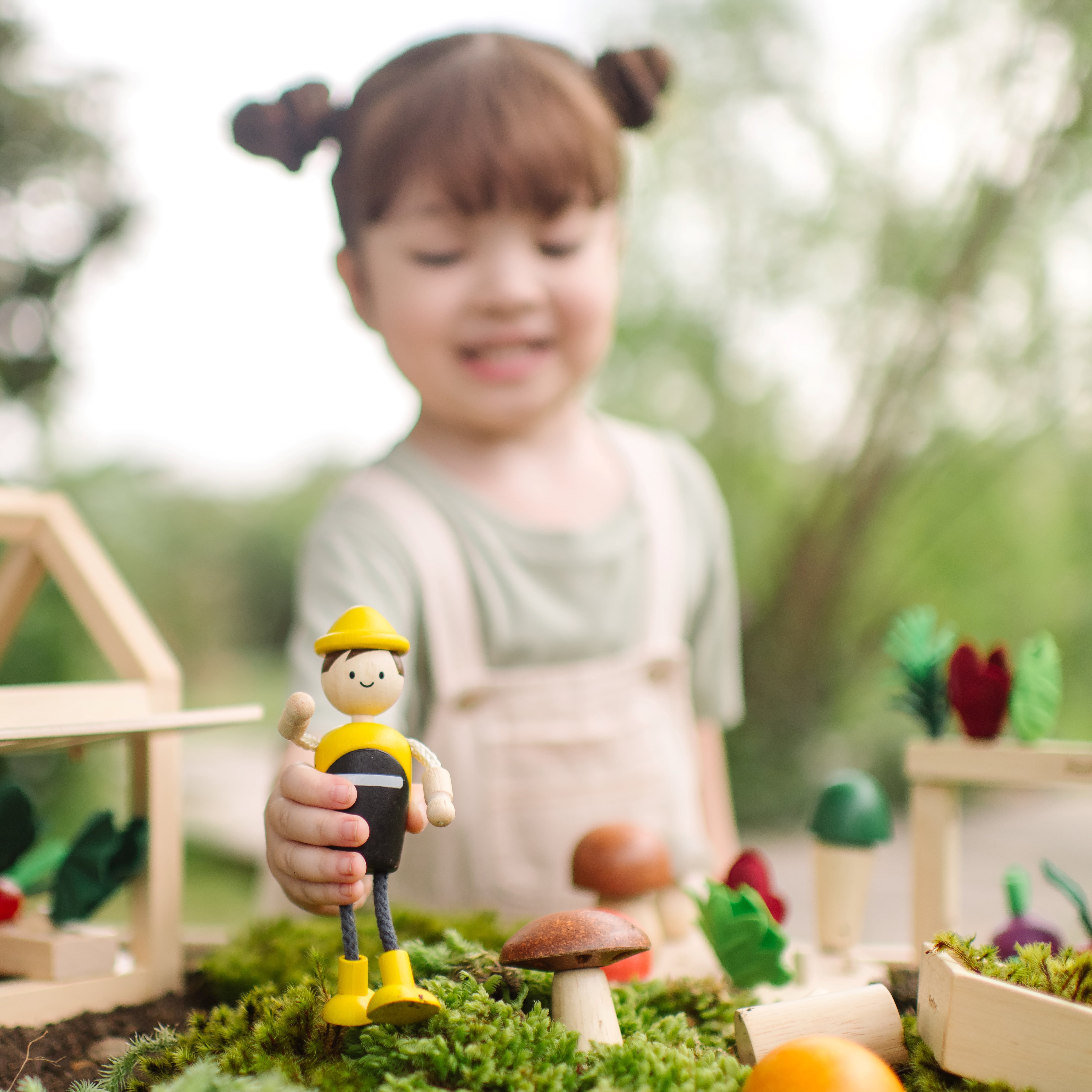 ชุดของเล่นไม้ PLANTOYS ตุ๊กตาช่างซ่อมบำรุง สำหรับเด็กอายุ 3 ปีขึ้นไป_3