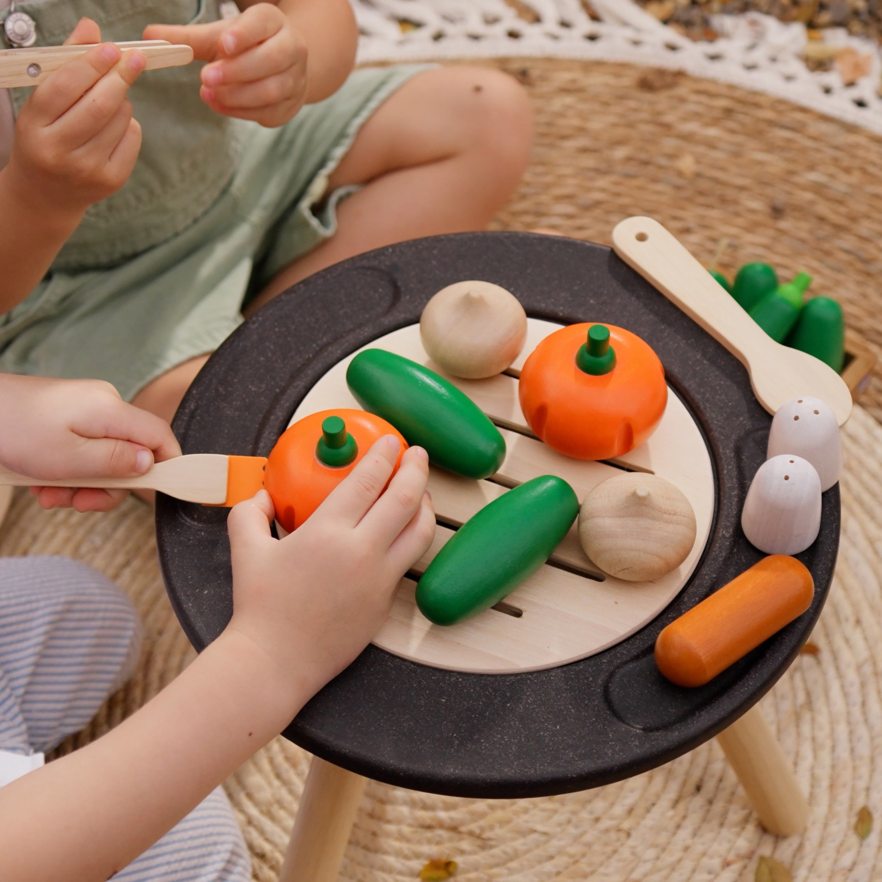 ชุดของเล่นไม้ PLANTOYS ชุดผักผลไม้สด E สำหรับเด็กอายุ 18 เดือนขึ้นไป_3