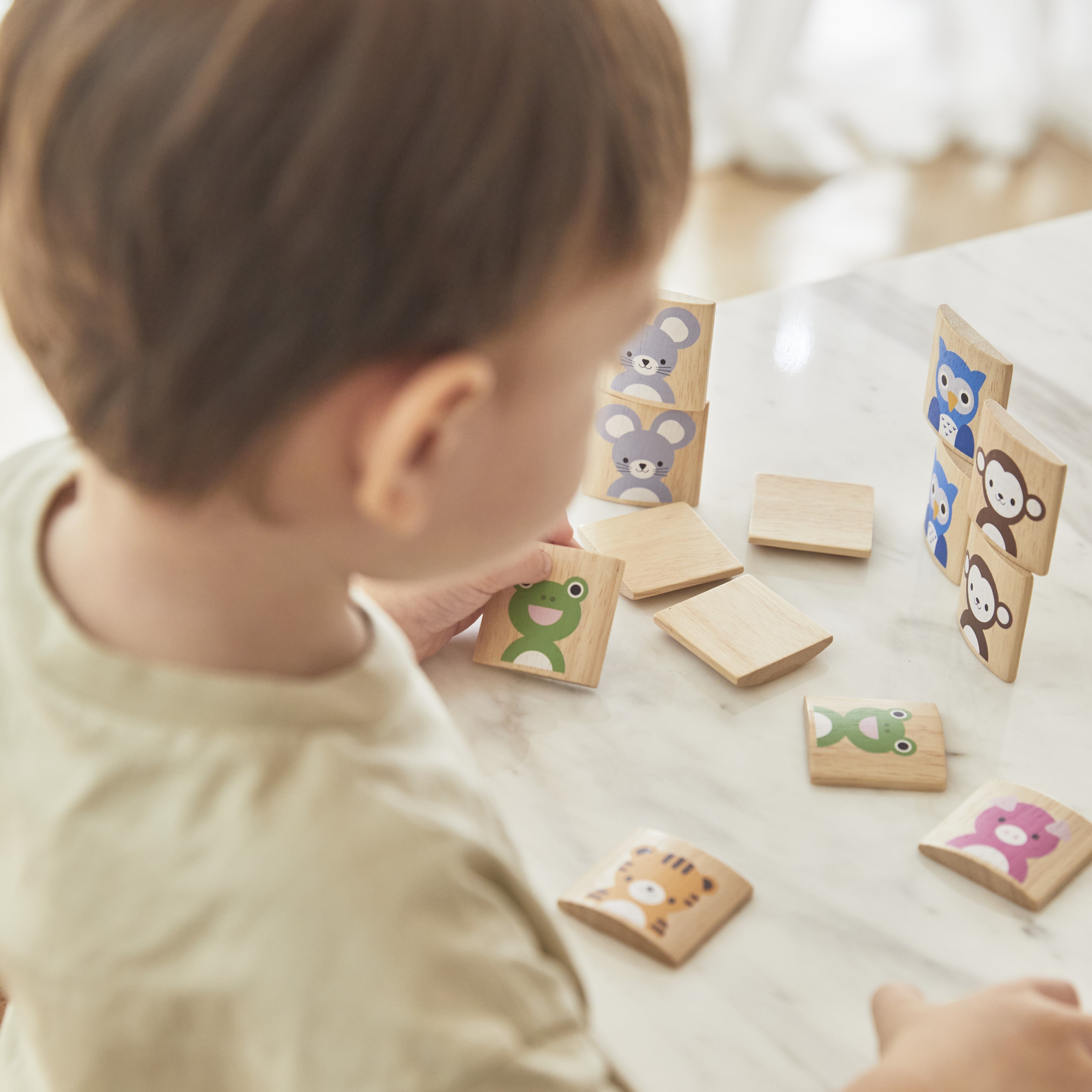 ชุดของเล่นไม้ PLANTOYS เกมฝึกความจำจับคู่สัตว์ สำหรับเด็กอายุ 2 ปีขึ้นไป_2