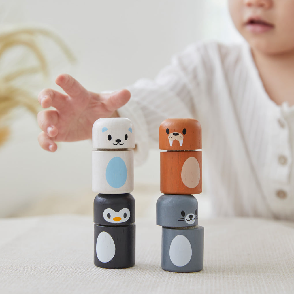 ชุดของเล่นไม้ PLANTOYS  เกมจับคู่สัตว์ขั้วโลก สำหรับเด็กอายุ 18 เดือนขึ้นไป_3