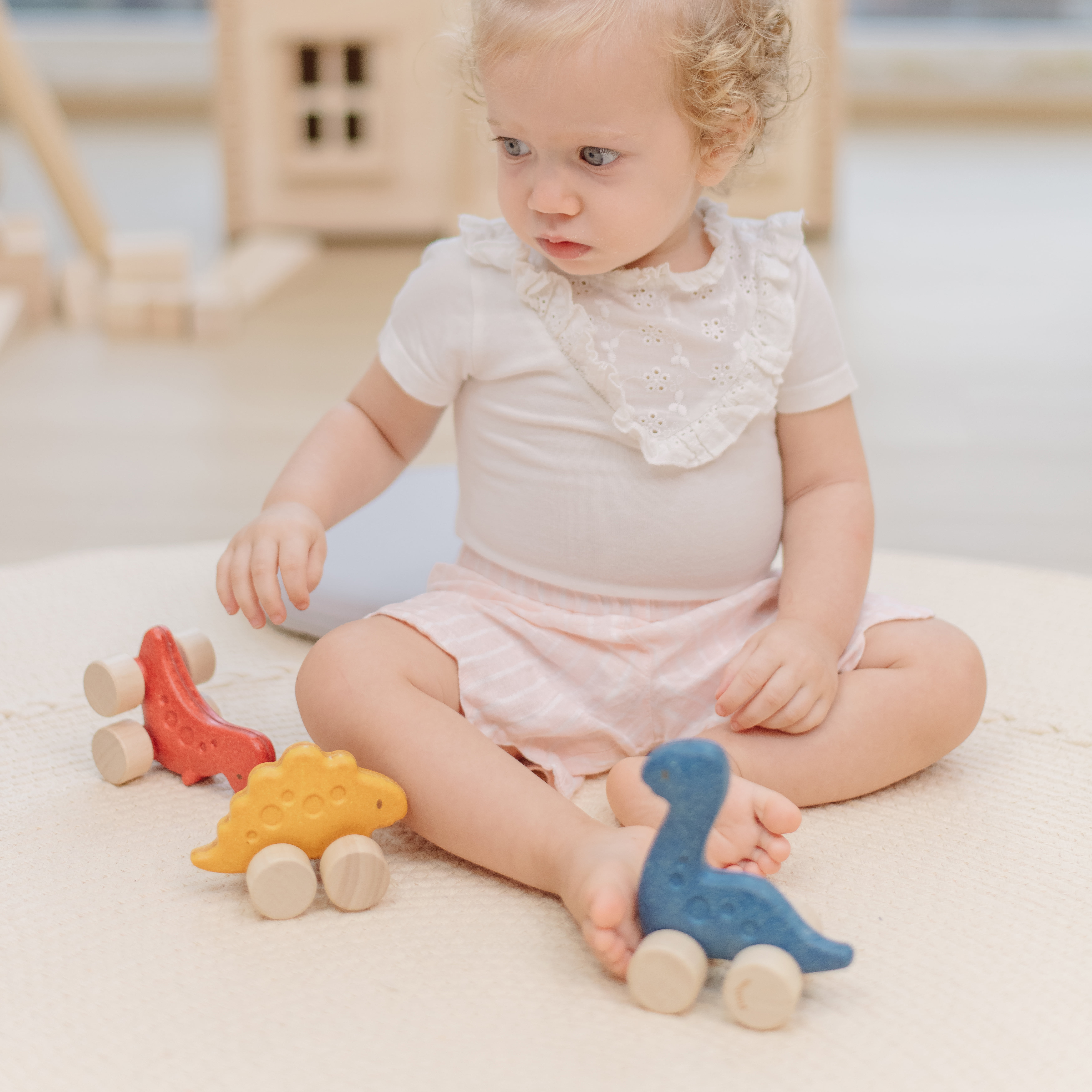 ชุดของเล่นไม้ PLANTOYS รถไดโนเสาร์ดิโพลโดคัส สำหรับเด็กอายุ 12 เดือนขึ้นไป_3
