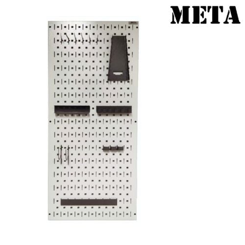 แผงแขวนเครื่องมือช่าง META HT-1135-WH/TH-L-GR สีขาว/เทา_0