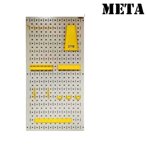แผงแขวนเครื่องมือช่าง META HT-1135-WH/TH-L-YL สีขาว/เหลือง_0