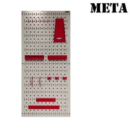แผงแขวนเครื่องมือช่าง META HT-1135-WH/TH-L-RD สีขาว/แดง_0