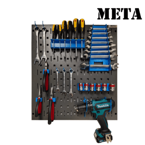 แผงแขวนเครื่องมือช่าง META META HT-530-GR/TH-M-BL สีเทา/ฟ้า_1