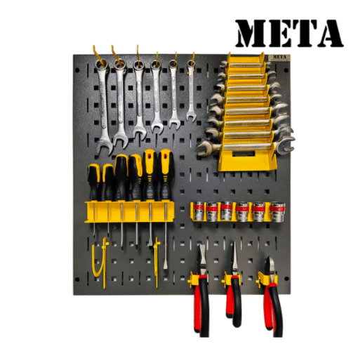 แผงแขวนเครื่องมือช่าง META HT-530-GR/TH-M-YL สีเทา/เหลือง_1
