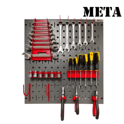 แผงแขวนเครื่องมือช่าง META HT-530-GR/TH-M-RD สีเทา/แดง_1
