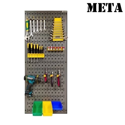 แผงแขวนเครื่องมือช่าง META HT-1135-GR/TH-L-YL สีเทา/เหลือง_1