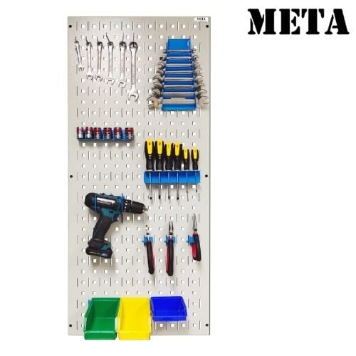 แผงแขวนเครื่องมือช่าง META HT-1135-WH/TH-L-BL สีขาว/ฟ้า_1