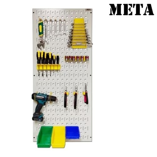 แผงแขวนเครื่องมือช่าง META HT-1135-WH/TH-L-YL สีขาว/เหลือง_1