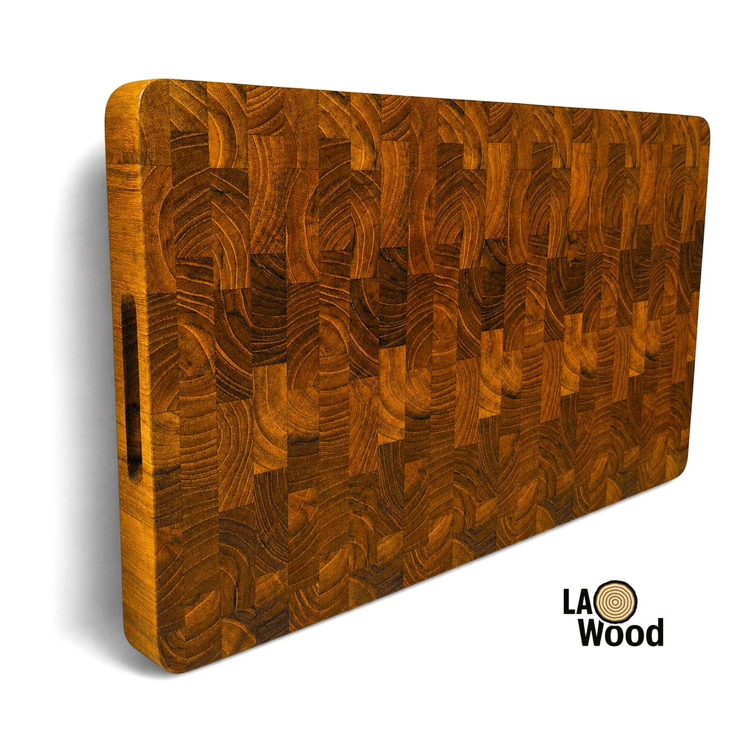 เขียงไม้สักแท้ END GRAIN  LAOWOOD รุ่น CB08L แบบเรียบ ขนาด  3.5 ×28 × 45 ซม._0