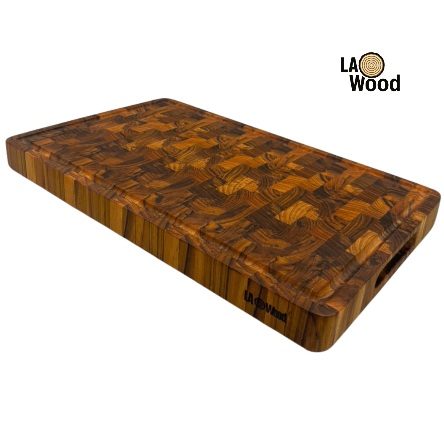 เขียงไม้สักแท้ END GRAIN LAOWOOD รุ่น CB08-1L แบบร่อง ขนาด 3.5 ×28 × 45 ซม._0