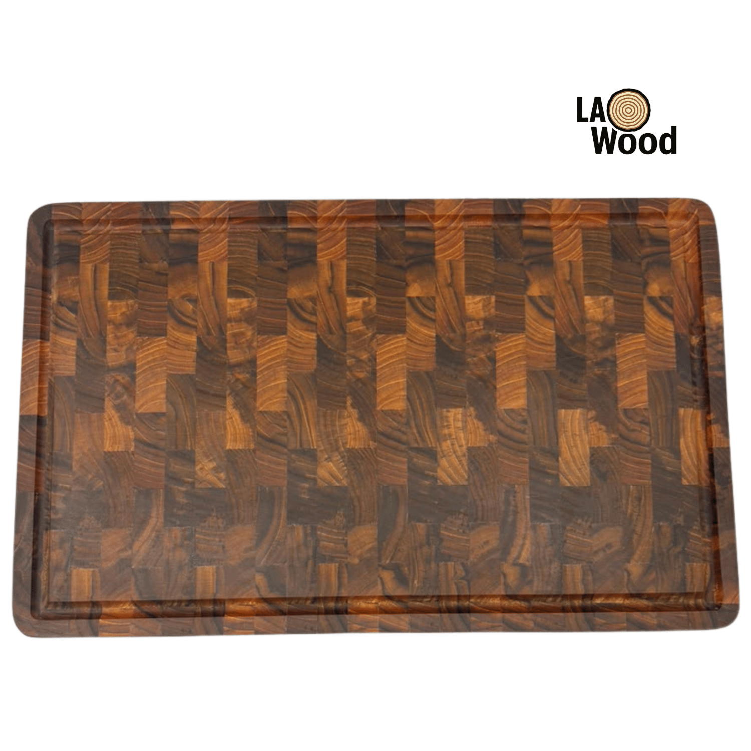 เขียงไม้สักแท้ END GRAIN LAOWOOD รุ่น CB08-1L แบบร่อง ขนาด 3.5 ×28 × 45 ซม._1