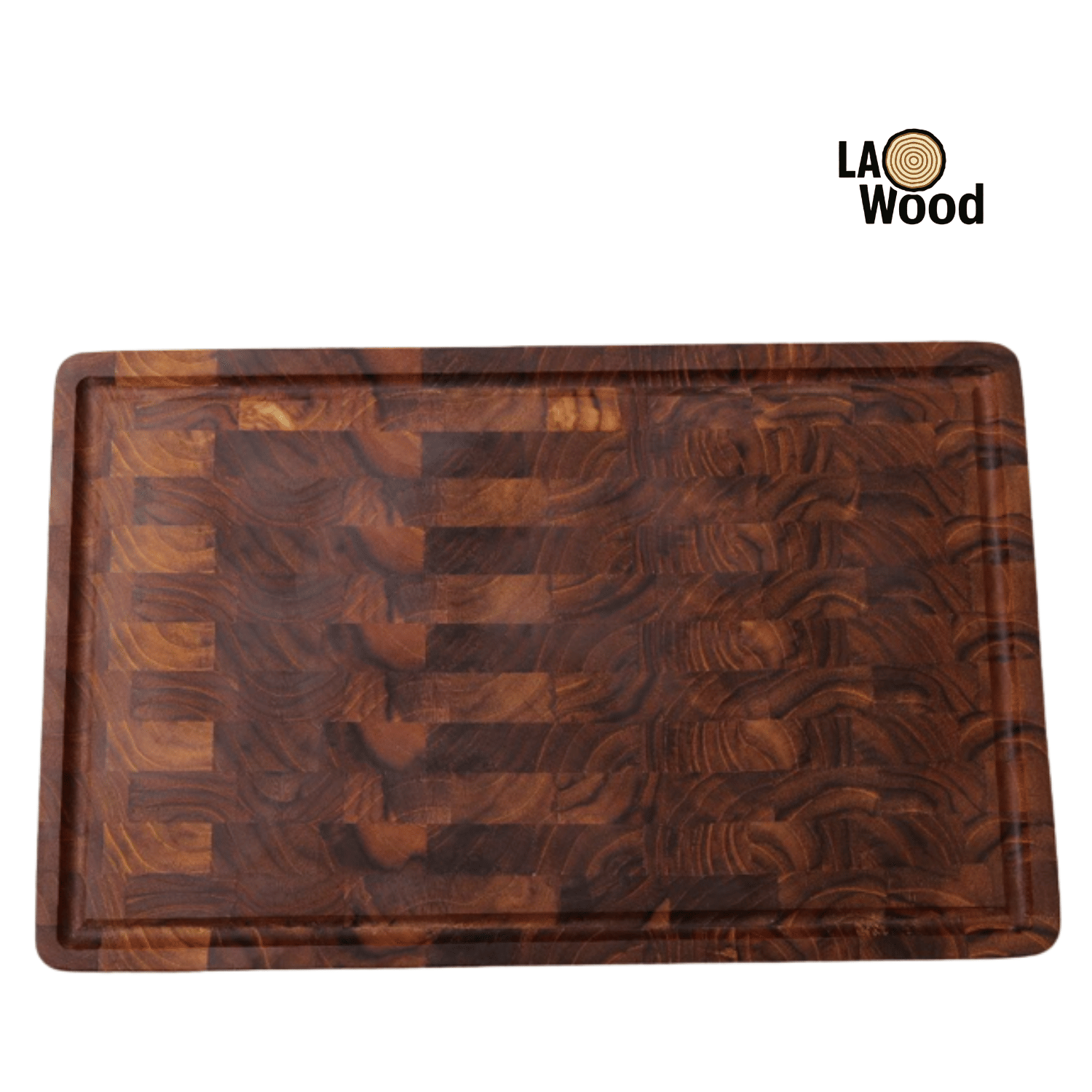 เขียงไม้สักแท้ END GRAIN LAOWOOD รุ่น CB06-1 แบบร่อง ขนาด 3×28×34 ซม_1