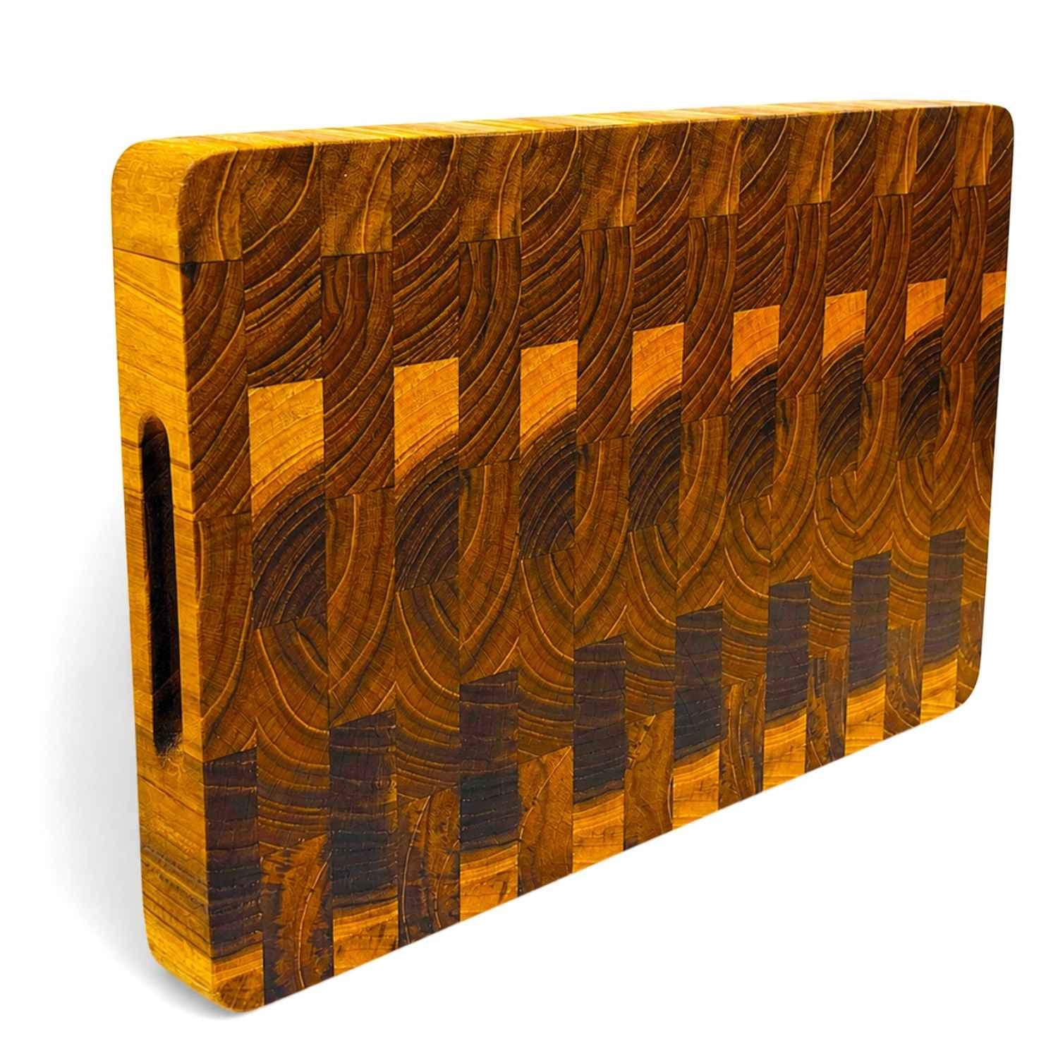 เขียงไม้สักแท้ END GRAIN LAOWOOD รุ่น CB08S ขนาด 3×20×30 ซม._1
