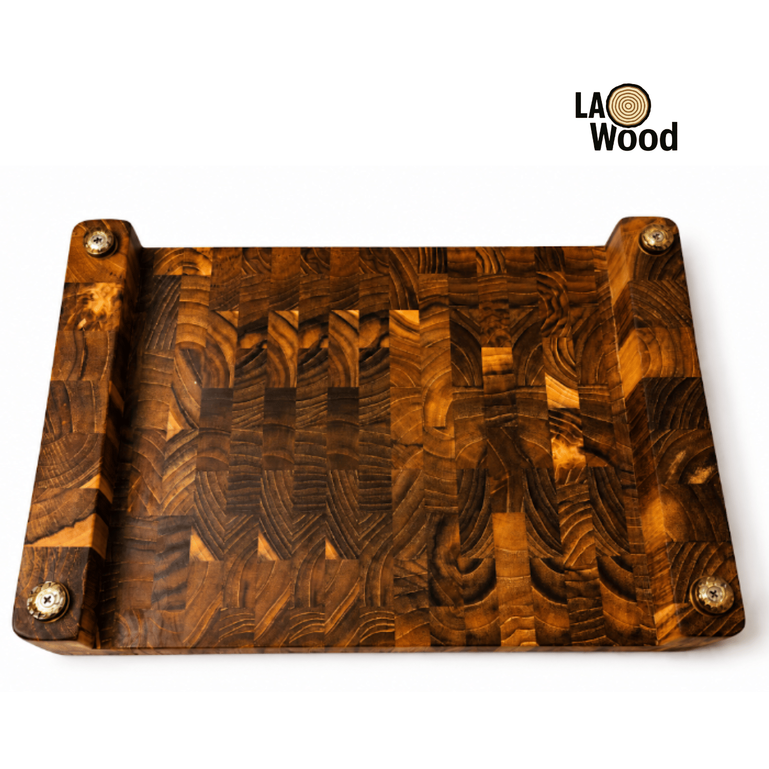 เขียงไม้สักแท้ END GRAIN LAOWOOD ขนาด 6 × 24 × 38 ซม._2