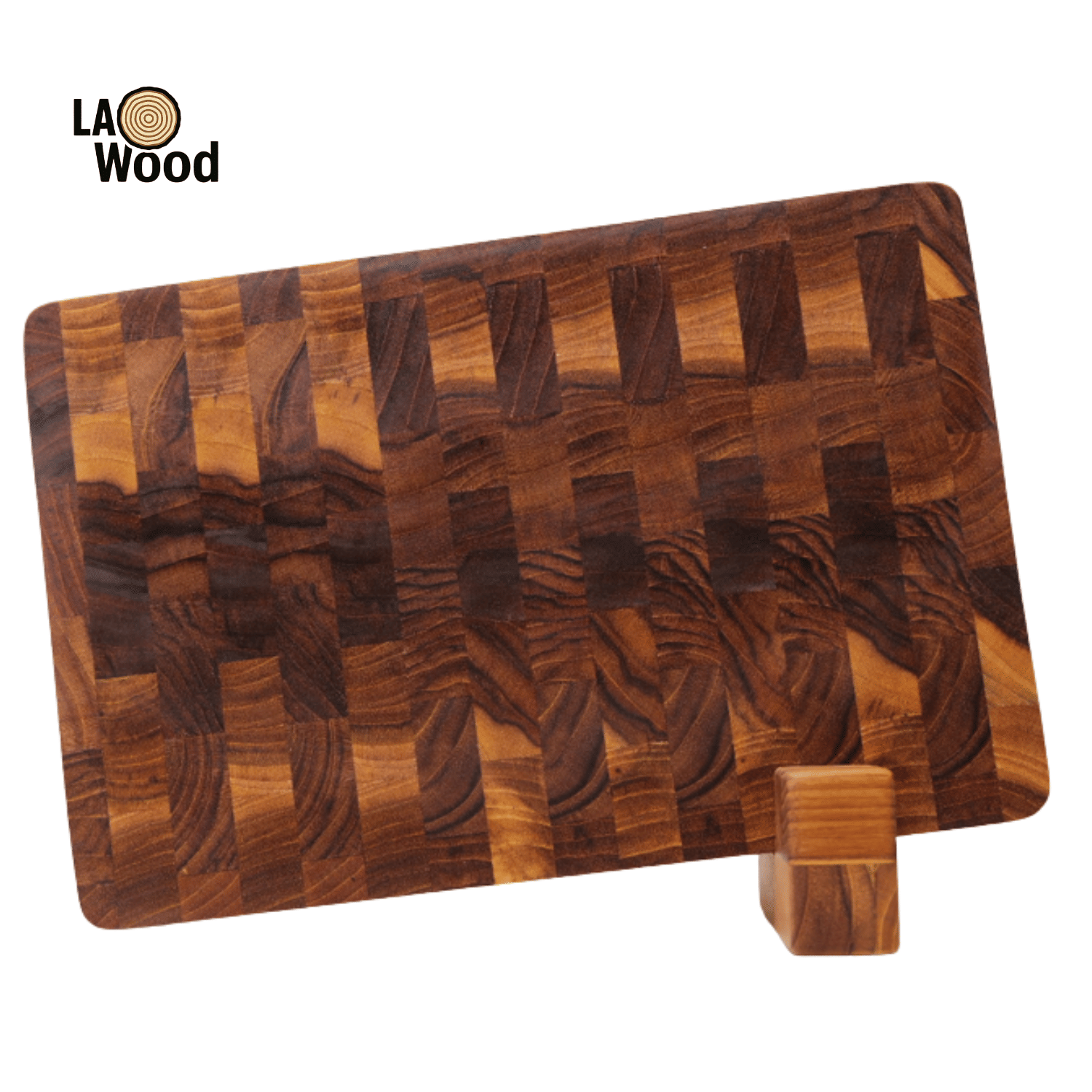 เขียงไม้สักแท้ END GRAIN LAOWOOD รุ่น CB08S ขนาด 3×20×30 ซม._2