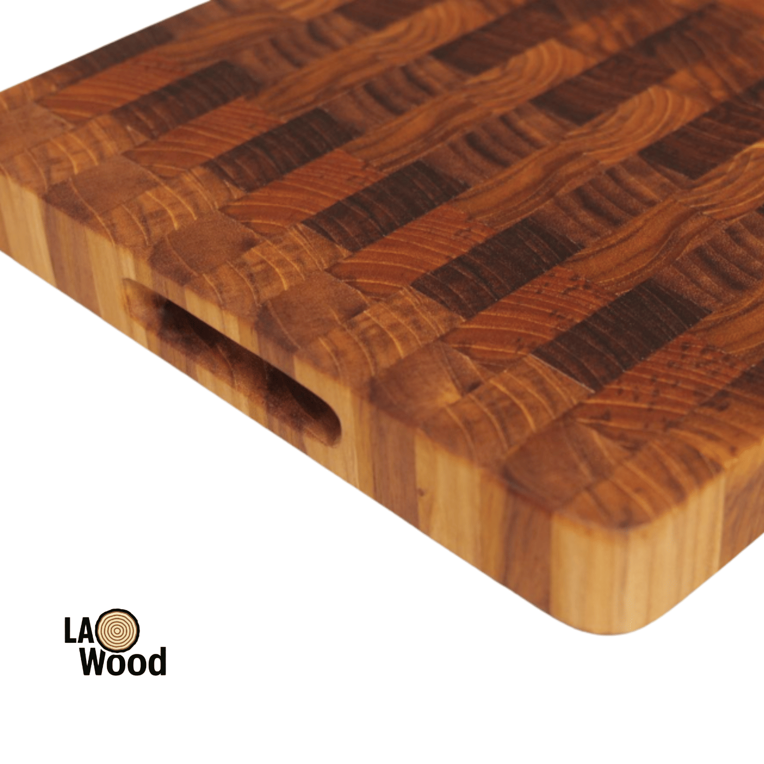 เขียงไม้สักแท้ END GRAIN LAOWOOD รุ่น CB06 แบบเรียบ ขนาด 3×28×34 ซม._2