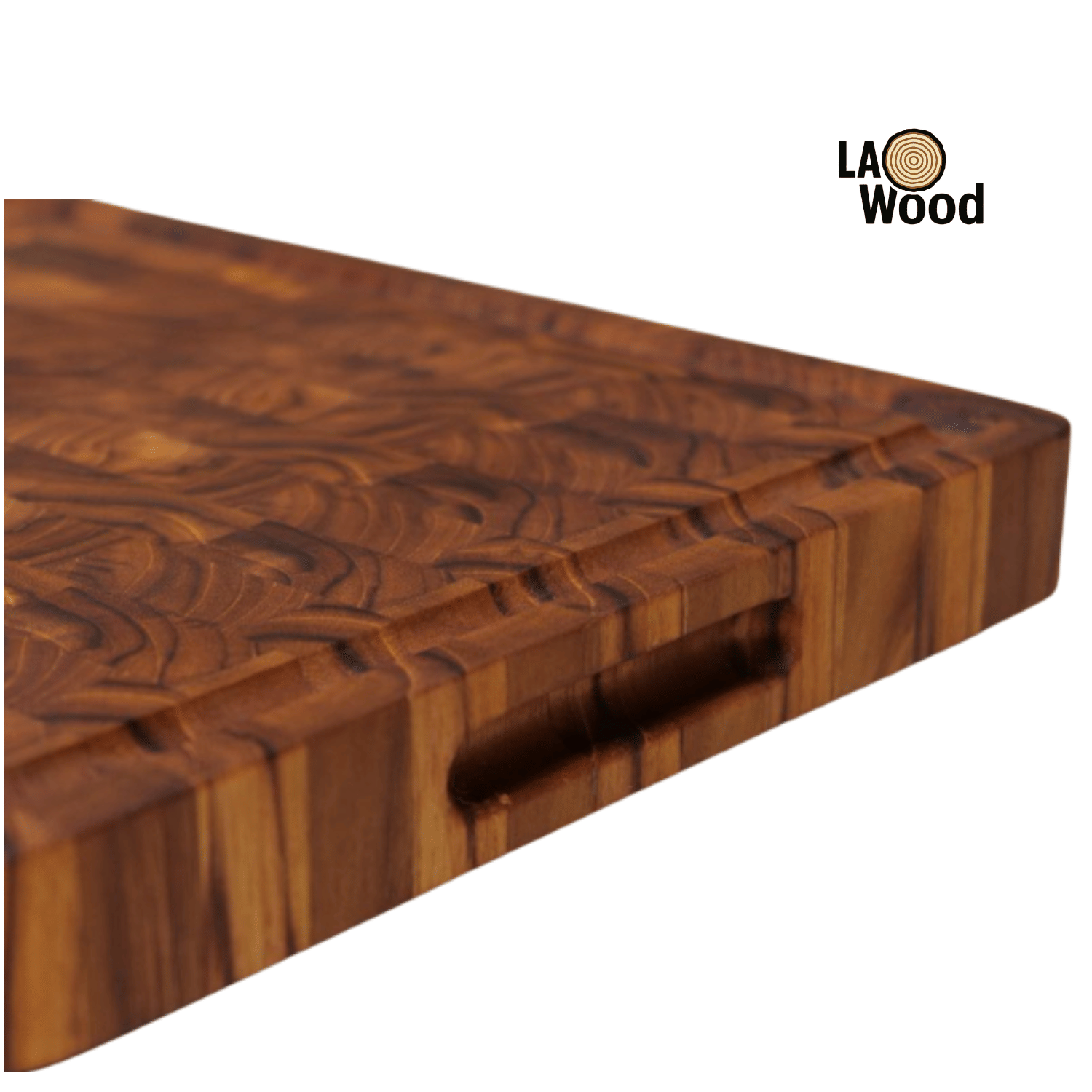 เขียงไม้สักแท้ END GRAIN LAOWOOD รุ่น CB06-1 แบบร่อง ขนาด 3×28×34 ซม_2