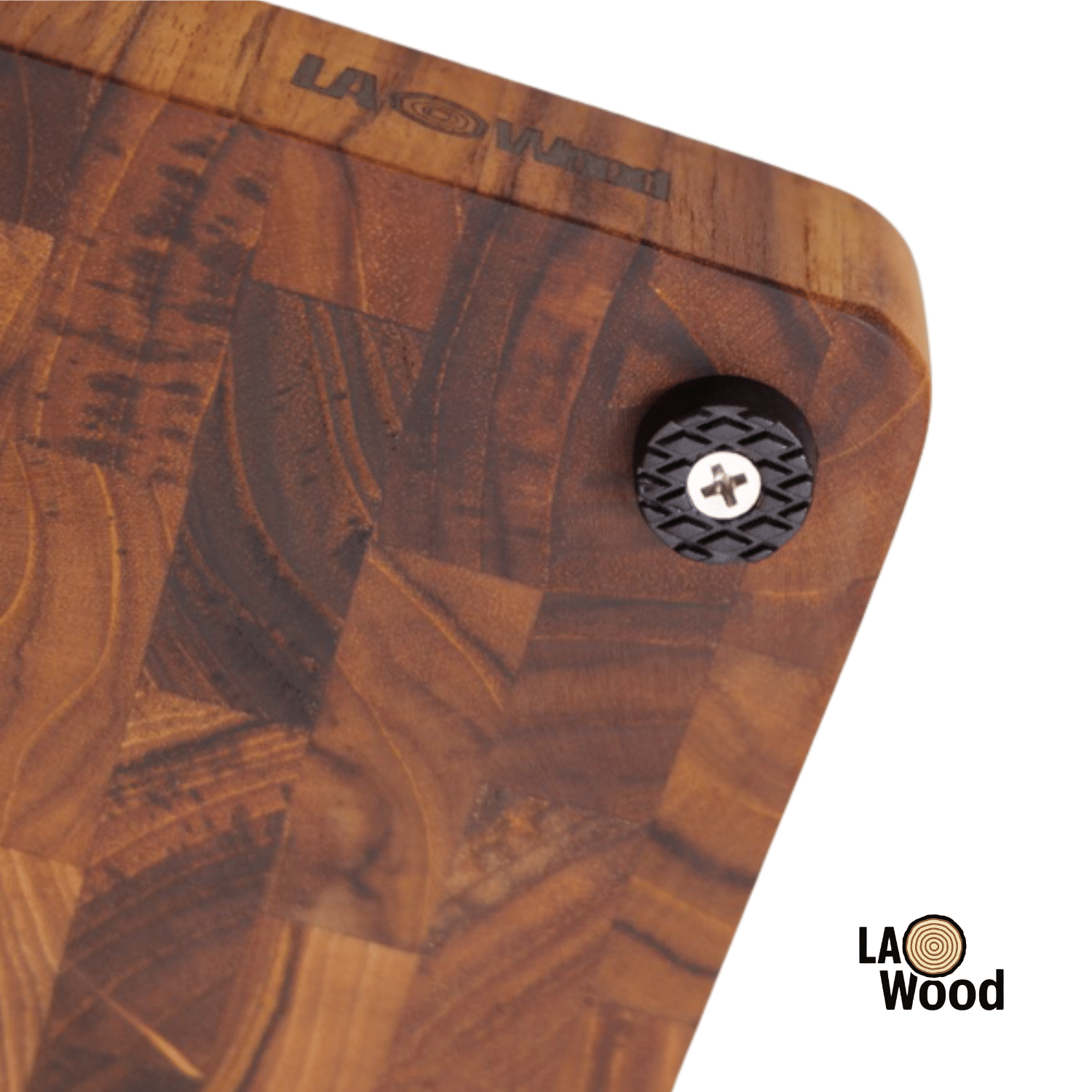 เขียงไม้สักแท้ END GRAIN  LAOWOOD รุ่น CB08L แบบเรียบ ขนาด  3.5 ×28 × 45 ซม._3