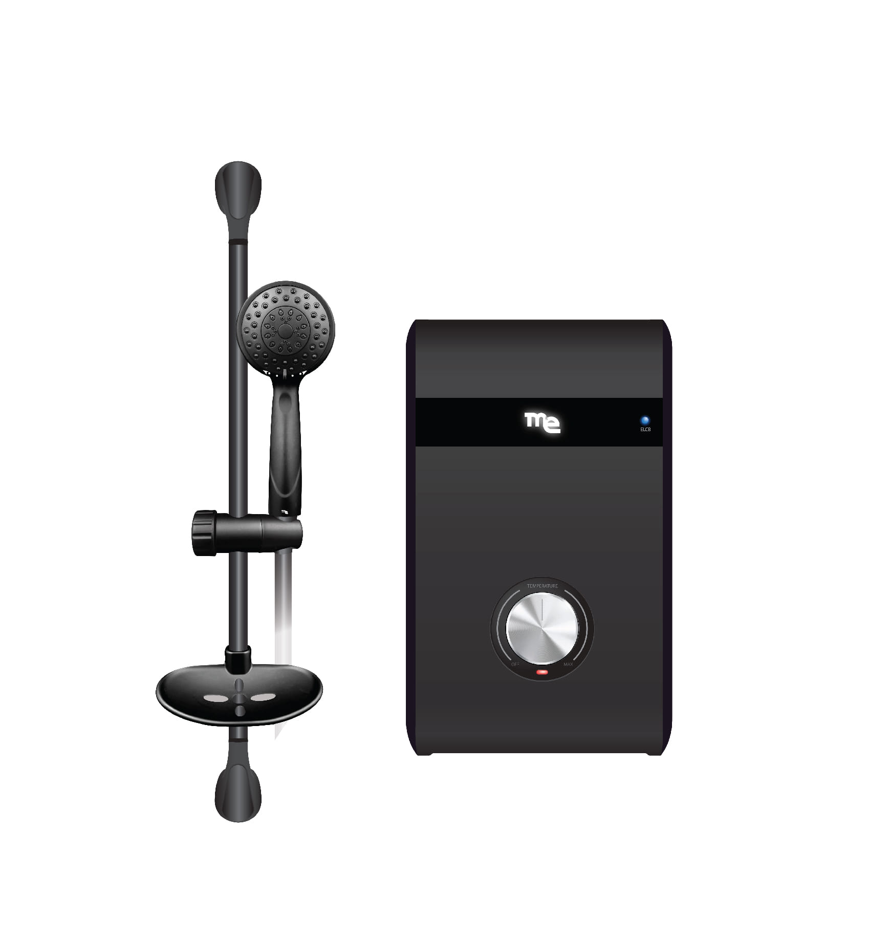 เครื่องทำน้ำอุ่น M&E 4500 วัตต์ รุ่น ME-45PB สีดำด้าน_1