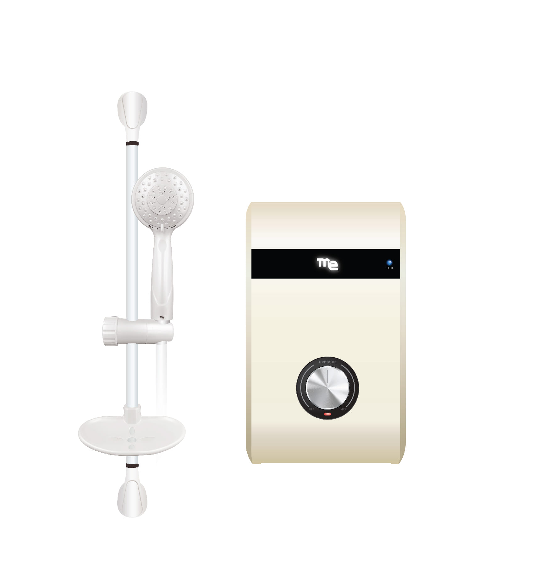 เครื่องทำน้ำอุ่น M&E 4500 วัตต์ รุ่น ME-45PW สีขาวมุก_1