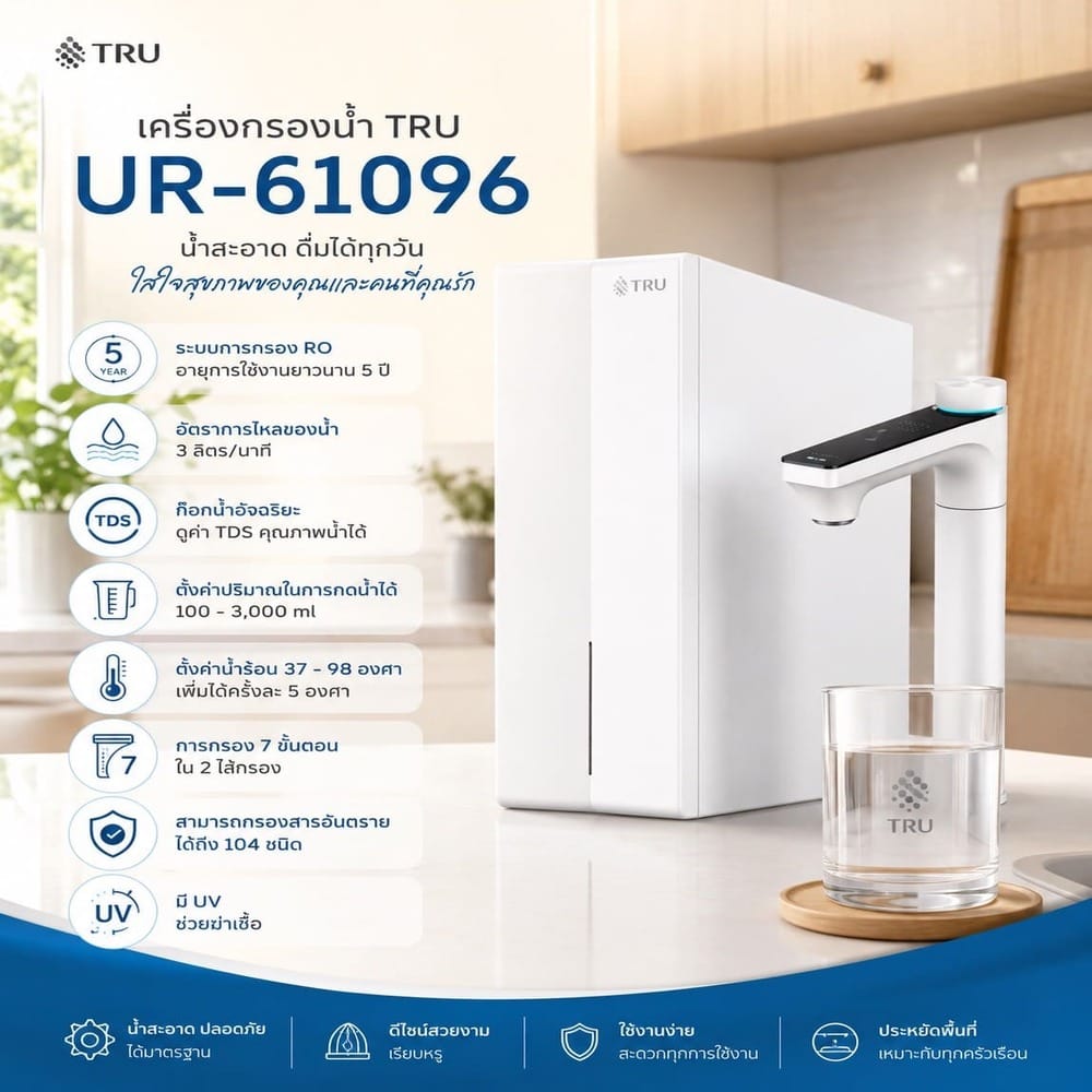 เครื่องกรองน้ำดื่ม TRU UR-61096_5