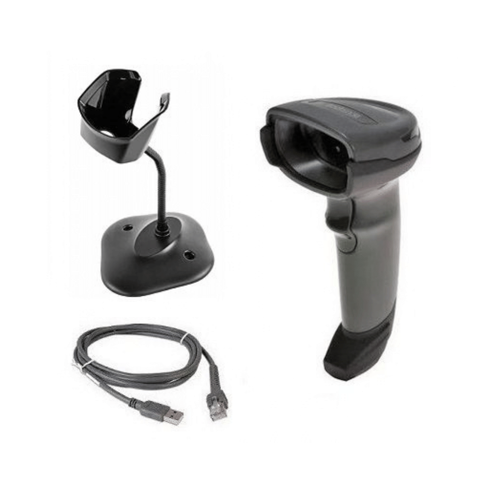 เครื่องสแกนบาร์โค้ด พร้อมขาตั้ง ZEBRA DS4608 USB สีดำ_5