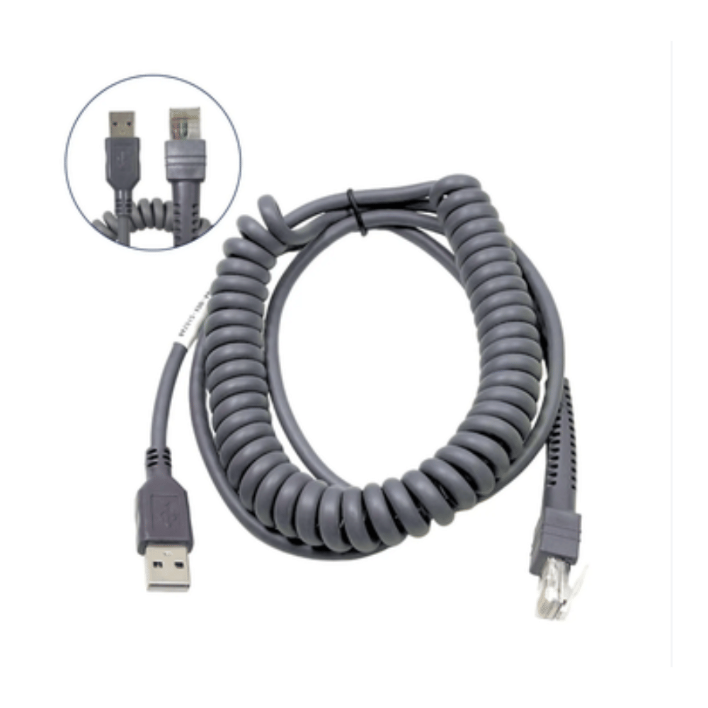สายเครื่องสแกนบาร์โค้ด ZEBRA CBA-U01-C10ZAR 3ม. สายเกลียว_3
