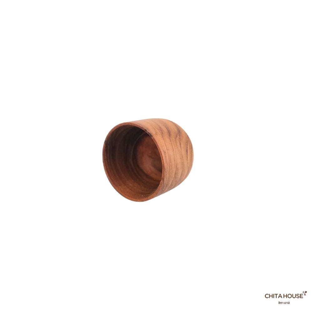 แก้วชาไม้สักแท้ CHITA HOUSE รุ่น G-006 ขนาด 6X5 ซม. สีไม้ธรรมชาติ_4