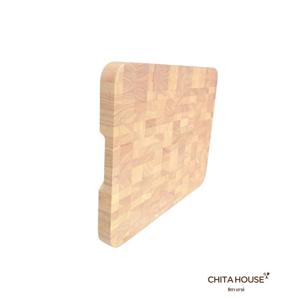 เขียงไม้เอนเกรนไม้ยางพารา CHITA HOUSE G-0890 30X40 ซม._4