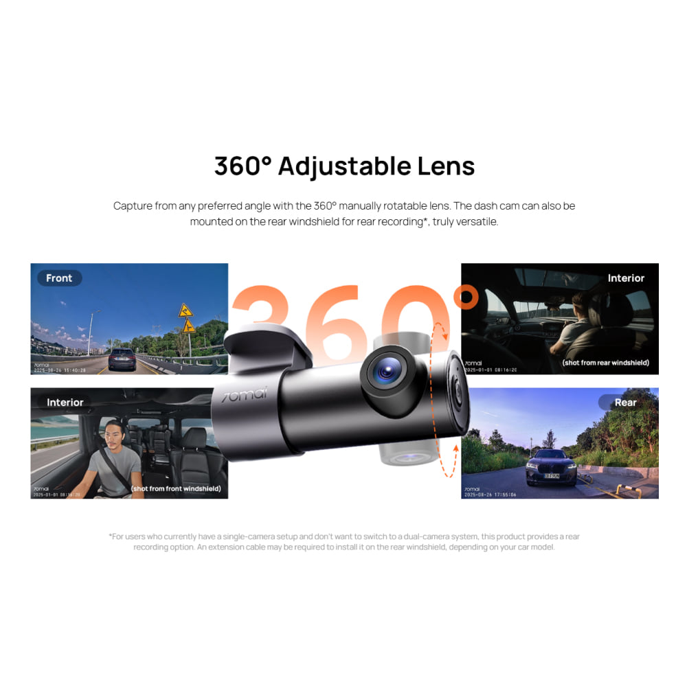 กล้องติดรถยนต์ 70MAI DASH CAM M310 PLUS_3