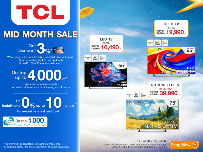 TCL TV MID MONTH SALE